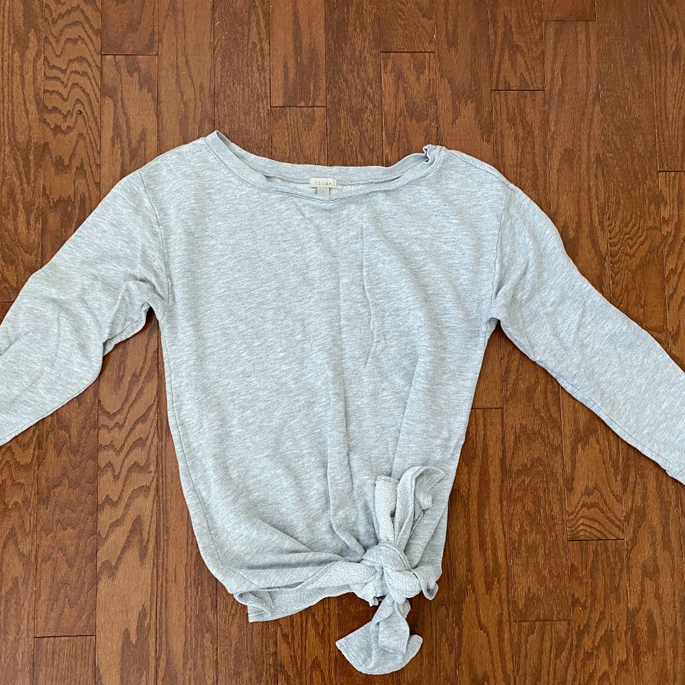 Hinge Gray Knotted Sweatshirt